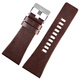 Lire adaptiert an Disai Leder Uhrengurt DZ7406 1476 1204 FEICE Großes Zifferblatt 30 32 mm brauner Litschi -Muster Stahlschnalle 30 mm