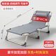 Aishun Folding Bed Singles Bed Household Adult Lunch Bed Office Folding Simple Bed Nap Lounge Chair Martial Accompaniment Bed Round Tube Reinforced Gray