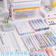 
Dile transparent mesh pencil bag double-layer large capacity student examination high-value dopamine stationery bag girls simple pencil case pencil bag 9921A beige