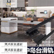 三栖虎中岛台伸缩隐藏式轨道厨房吧台延伸导轨餐桌抽拉台面滑轨五金配件 导轨1700mm总长/行程1585mm