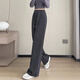 Red Dragonfly Edition étroite Pantalon à jambe large pour les femmes 2025 Pantalon décontracté de printemps et d'automne pour les femmes plus en polaire Spring Sports Pantalon 689 # Gris foncé Nine-Add Fleece Super Sweet Fleece S