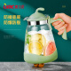 Lilac cold kettle, heat-resistant glass cup, cold kettle, juice pot, thickened glass drying kettle, tea kettle, large capacity teapot