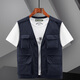 JP Vest del delgado chaleco de fotografía de fotografía de múltiples bolsillos de los hombres JP Clip 8578 9866-Dark Blue 5xl (adecuado para 200 Jin [Jin equivale a 0.5 kg] -215 Jin [Jin equivale a 0.5 kg])