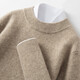 INCOFAN Ordo City cashmere sweater for men's half turtleneck autumn and winter thickened pure cashmere base sweater light gray 2XL 185