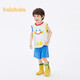 Balabala baby short-sleeved suit boys T-shirt summer children's pants 2024 children's clothing fashionable 208224119103
