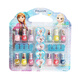 Disney Prinzessin Elsa Kinderkosmetik Süß, unmittelbar, reißbar, schälbar, leicht zu entfernen Kleines Geburtstagsgeschenkset [Eis und Schneestil] 12 Flaschen -Nagellackset