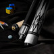 INVUI billiard cue big head Chinese style black 8 cue nine cue American big head split billiard cue double section Z-02