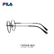 FILA Fila glasses myopia ultralight titanium frame anti-blue light color change mirror elliptical glasses frame can match the degree VFI753F-0531 matte black with Zeiss 1.74 Jiarui ice blue film