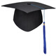 [Graduation Bachelor's Hat] Graduation Ceremony Hat Degree Hat Master's Hat Doctor's Hat Adult Hat Tutor's Hat Tutor's Hat - [Composite Cardboard]