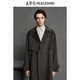 Peacebird Herren -Kleidung [gleicher Stil wie Wang Hedi] Winter Wollmantel Männer B1AAE4B06 GRAY 1 M