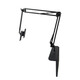 Luxurious cubic slotted tablet stand 17.3-inch 15.6 portable display clip-free hidden mobile phone holder bedside lazy tablet ipad support desktop cantilever slotted stand black three-section arm extra large zipper + vesa hanger