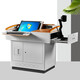 
St. Peters multimedia podium steel multifunctional podium teacher classroom podium desk electronic teaching center control podium WT-06 iron-faced model 700*550*1050mm