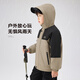 Zuoxi Children's Clothing Boys' Cotton Clothes 2025 New Children's Winter Velvet Charge Jackets Thickened Padded Jackets Autumn and Winter Clothes Khaki 120 Recommended height is about 120cm