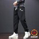 ARNTARE official trendy brand pants for men in autumn and winter solid color loose and versatile sports leggings trousers for teenagers casual pants men's sweatpants khaki (NE01) XL (weight 120-140Jin [Jin equals 0.5 kg])