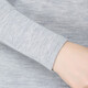 Factivewake yijue Pure Cachemire sous-vêtements et femmes peignés 68 Camions minces de sous-vêtements en cachemire et pantalon d'automne Set Men's Round-Light-Light Grey-Reguar M