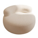 Mexueer personalizado taburete pequeño taburete doméstico sala de estar sala de estar de taburete redonda de taburete redonda de calzado para cambiar de silla pequeña silla de cordero leche blanca 3527 cm