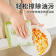 1x 1x wood fiber anti-oil dishwashing cloth kitchen rag, table towel absorbent thickened cleaning scouring pad 5 pieces