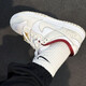 耐克（NIKE）女鞋2025夏季Dunk Low低帮复古板鞋运动鞋休闲鞋DH9765 DV1160-100米白红金属扣 36.5
