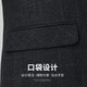 SHANSHAN suit men's four-season anti-wrinkle wear-resistant slim professional formal suit men's clothing gray 180