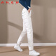 ANED white down pants for women's outerwear fashion 2026 new winter thickened minus 40 degree cold-proof premium goose down pants dark blue 3XL 185