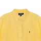 RALPH LAUREN Ralph Lauren solid color pony embroidered lapel single-breasted long-sleeved shirt yellow children's yellow S