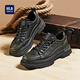 Hailan Home (HLA) Herrenschuhe Retro Wear-Resistant Schnürfrequenz kostenloser Freier Arbeitsschuhe Low Top Outdoor Herren Black 43