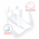 Mind Act Upon Mind Handkerchief Paper Rose Small Packet Paper Wedding Wedding Paper Napkin Mini Handkerchief Paper Portable and affordable Pack 3 Layers 8 pieces * 10 packs