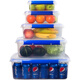 
Plastic fresh-keeping box Commercial kitchen storage box Food transparent thickened rectangular buckle refrigerator microwave seal box 9928 logo box 29 liters 52*37*23