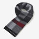 Ordo cashmere men's scarf winter thick plaid wool scarf men's birthday gift gray