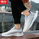 Krieger Sportschuhe Herren bequeme und leichte Laufschuhe atmungsaktive fliegende Herrenschuhe G497C Weiß/Grün 41