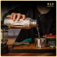 SANYATA EXKLUSIVE High-End Titanium Cup Ti Isolierte gedämpfte bakterielle antibakterielle frische Tee Tasse Gesunde maßgeschneiderte Business-Anklage Geschenke Männer und Frauen briefen Blau 400 ml