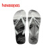 havaianas哈唯纳Hype III沙滩男士人字拖夏季海边户外休闲凉拖鞋可外穿 6194-白/黑/灰 45-46 巴西码
