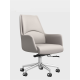 Ergonomic office chair, comfortable sedentary conference chair, office computer chair, staff chair, high-end leather chair, dark gray [I-shaped mid-back thickened xi leather]