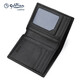 Jinlilai Wallet Men's Business PVC Vertical haut de gamme Multi-carte Boîte cadeau de portefeuille clair Cadeau d'anniversaire de luxe pour papa