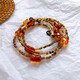 Chenghuan Ji Mai Chenghuans Großmutter Star Wu Yanshu gleichen Stil wie Halfershalsgläser Kette Anti-Verlust-Kette Anti-Glasse Seil Amethyst Mirror-Kette [Vulin-Lederspiegeltuch]
