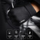 Cavalry company suede gloves for men and women plus velvet to keep warm electric vehicles and motorcycles winter windproof gloves riding equipment black