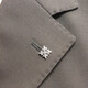 Big brand small brooch lapel pin for men's summer suit clothing exquisite iris European and American light luxury high-end badge flower eye button silver alloy 1.5x1.5cm