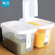 Camellia rice bucket rice storage box flour bucket rice cylinder storage box rice box 10 Jin [Jin equals 0.5 kg] packed * 2 pieces 20 Jin [ Jin equal to 0.5 kg] packed 012002*2