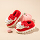 HELLOKITTY children's shoes girls cotton slippers winter indoor home bag heel soft comfortable warm slippers 8048D red 38/39