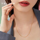 Xie Ruilin (TSL) 18k gold necklace women's plain chain platinum rose gold color gold Chopard clavicle chain AF185 K red
