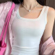 Langsha Camisole Women's Threaded Square Neck Summer Solid Color Versatile Women's Slim Breathable Bottoming Shirt