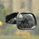 Offroad-Soldat, Baby Rückspiegel im Auto, Babybeobachtungsspiegel Assistspiegel, Rückspiegel, Autoassistent, Saugnäpfstil-Stil Silberanpassung