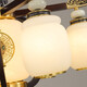 Neue chinesische Wandlampe Full Kupfer 2024 Neues chinesisches Stil Massivholz Zen Krankenbettlampe Hintergrund Wandlampe Treppenlampe Einkopfwand Lampe-1105 [Massivholz Lampenarm] Keine Spezifikationen