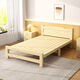 Jinhe massives Holzklappbett Haushalt Einzelbett Miethaus 1,2 Meter Einfaches Bett zum Mittagessen BRÜSSCHALTUNG Hartes Brettbett 1,5 Meter doppelte Person kostenlose Installation 150 cm breit (horizontaler Brettstil mit hoher Höhe)