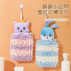 Kebi Deer Hand Towel Cartoon Cute Creative Absorbent Hand Ball Kitchen Bathroom Hanging Hand Towel Kitten*1 Purple Pink