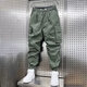 Jiaye trabaja con pantalones de trabajo informales resistentes al desgaste para los pantalones de moda de celebridades de Internet masculinos Pantalones de bolsillo deportivo Pantalones Khaki 2XL [125-145Jin [Jin equivale a 0.5 kg]]