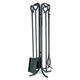 PILGRIM Fireplace Tool Set Black Chalet Style