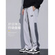 Jeanswest Hoodies Men's Spring y Autumn Nuevos pantalones casuales de moda pantalones rectos americanos sueltos Pantalones deportivos de pierna ancha Black XL (tamaño 32-33)