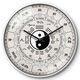 Ziwu Liuzhu Bagua Creative Wall Clock Traditional Chinese Medicine Health Home Clock Beauty Salon SPA Club Silent Wall Clock LQXBK677 Black Needle Black Frame 8 inches (diameter 20 cm)
