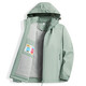 Chaqueta de gabardina de gabardina de vancamel occidental de camello más vellón chaqueta corta espesada a prueba de viento con capucha con capucha de caparilla suave de trabajo de una sola capa 9930S Zi pezón polvo - Mujeres [color sólido] XL XL